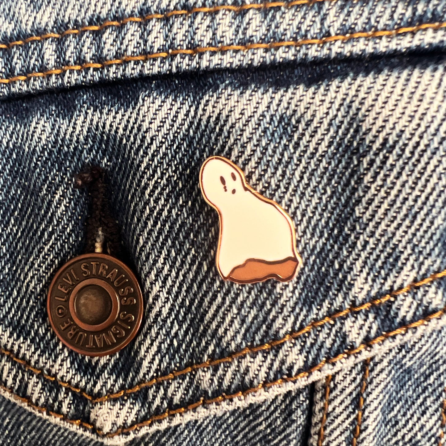 Sad Ghost | Hard Enamel Pin